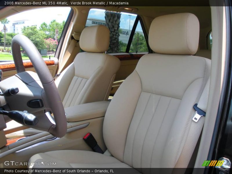 Verde Brook Metallic / Macadamia 2008 Mercedes-Benz ML 350 4Matic