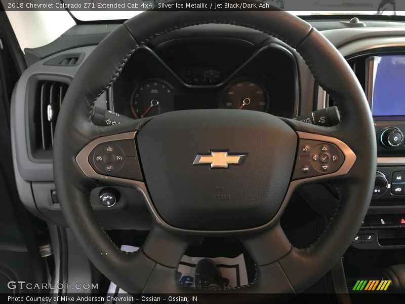 Silver Ice Metallic / Jet Black/Dark Ash 2018 Chevrolet Colorado Z71 Extended Cab 4x4