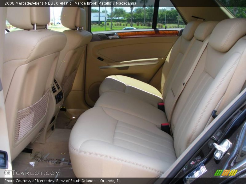 Verde Brook Metallic / Macadamia 2008 Mercedes-Benz ML 350 4Matic