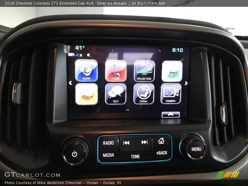 Silver Ice Metallic / Jet Black/Dark Ash 2018 Chevrolet Colorado Z71 Extended Cab 4x4