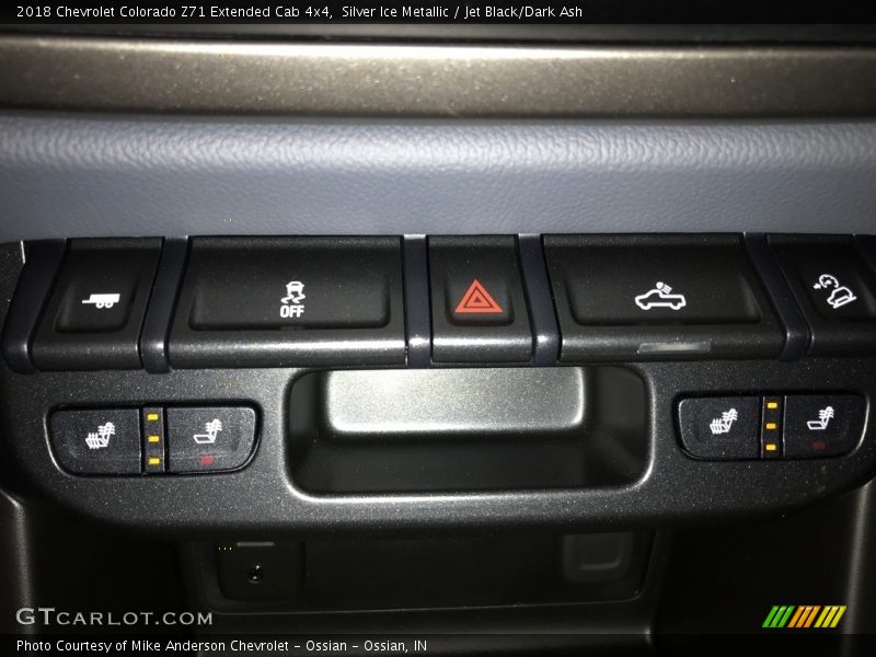 Silver Ice Metallic / Jet Black/Dark Ash 2018 Chevrolet Colorado Z71 Extended Cab 4x4