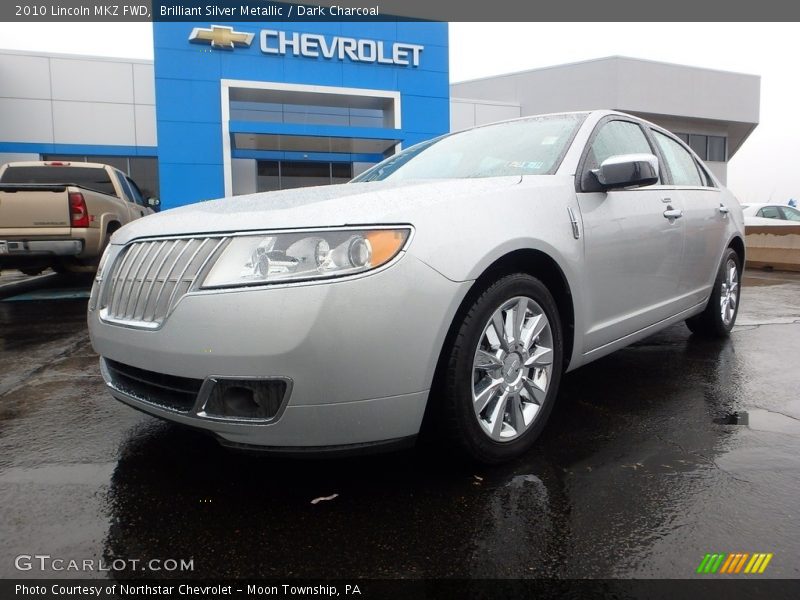 Brilliant Silver Metallic / Dark Charcoal 2010 Lincoln MKZ FWD