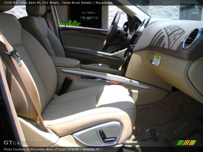 Verde Brook Metallic / Macadamia 2008 Mercedes-Benz ML 350 4Matic