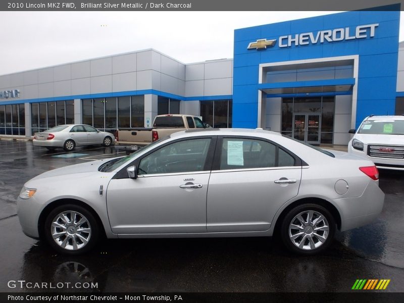Brilliant Silver Metallic / Dark Charcoal 2010 Lincoln MKZ FWD
