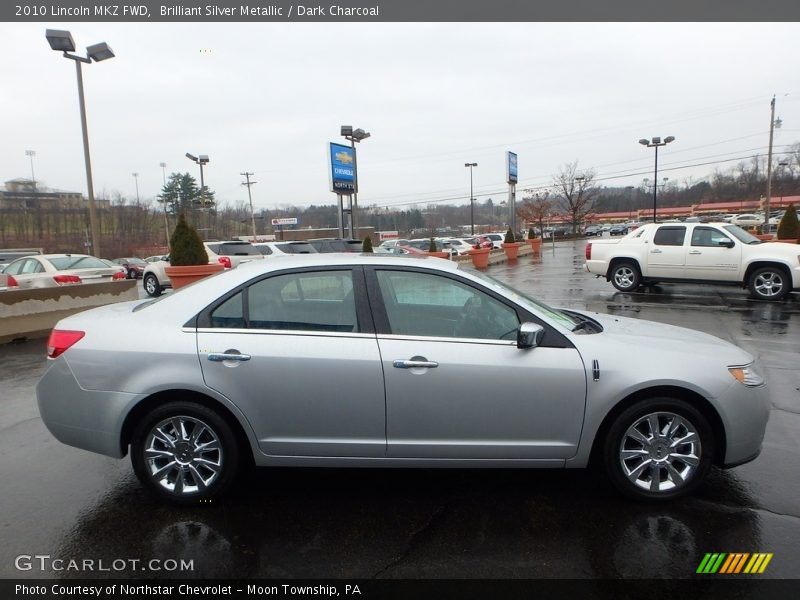 Brilliant Silver Metallic / Dark Charcoal 2010 Lincoln MKZ FWD