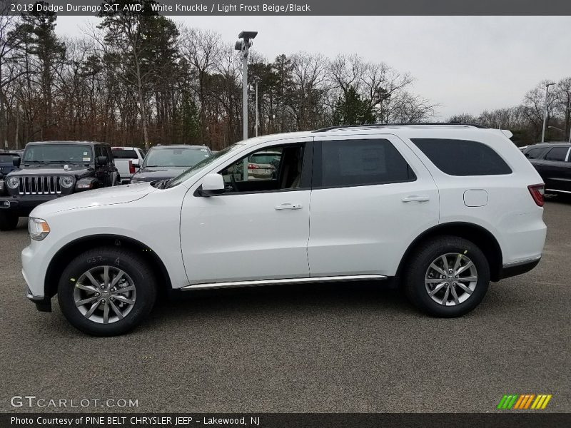 White Knuckle / Light Frost Beige/Black 2018 Dodge Durango SXT AWD
