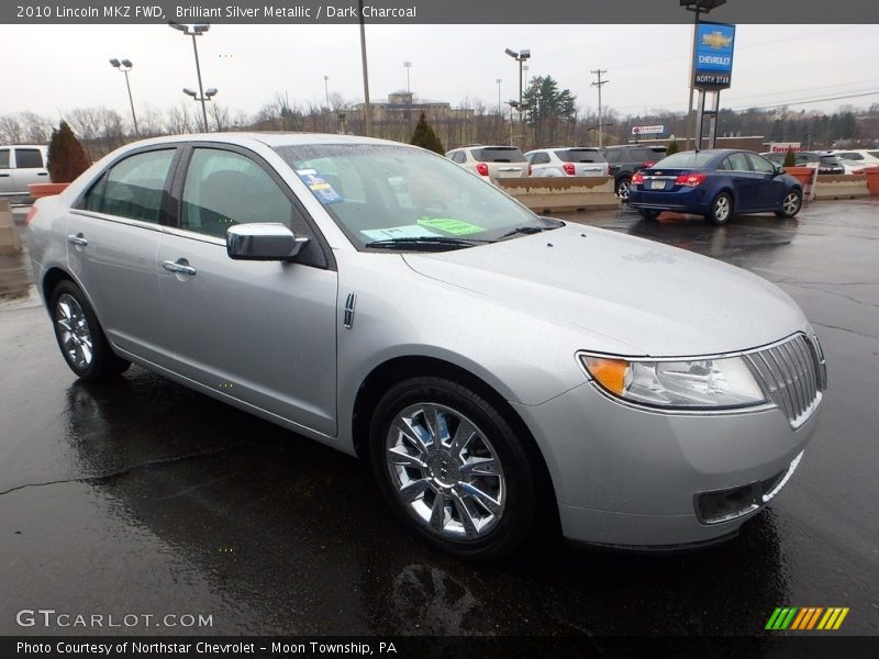 Brilliant Silver Metallic / Dark Charcoal 2010 Lincoln MKZ FWD