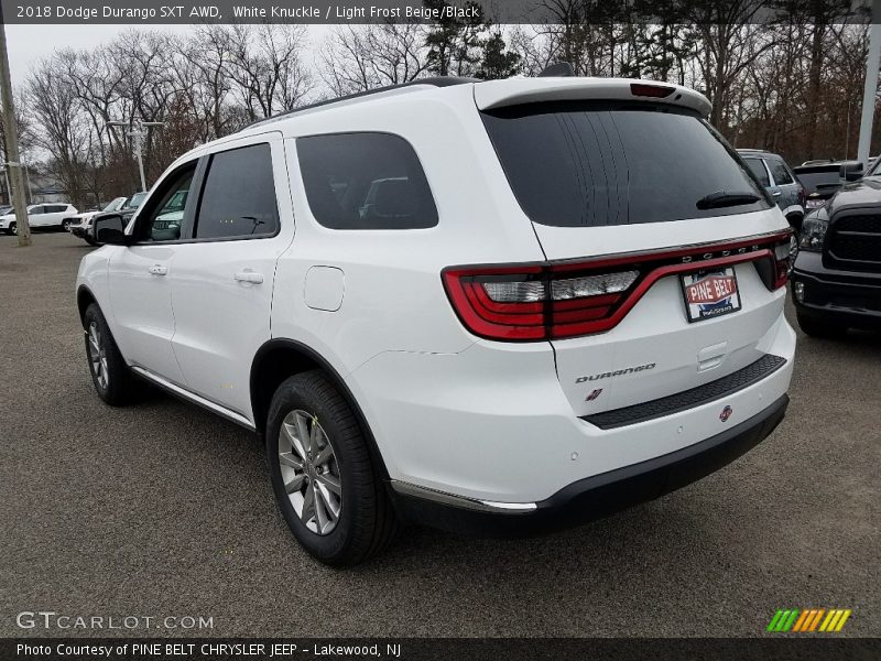 White Knuckle / Light Frost Beige/Black 2018 Dodge Durango SXT AWD