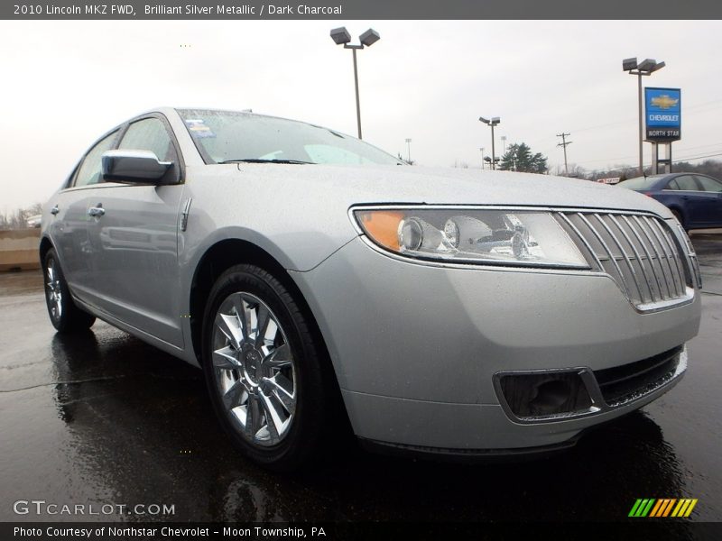 Brilliant Silver Metallic / Dark Charcoal 2010 Lincoln MKZ FWD