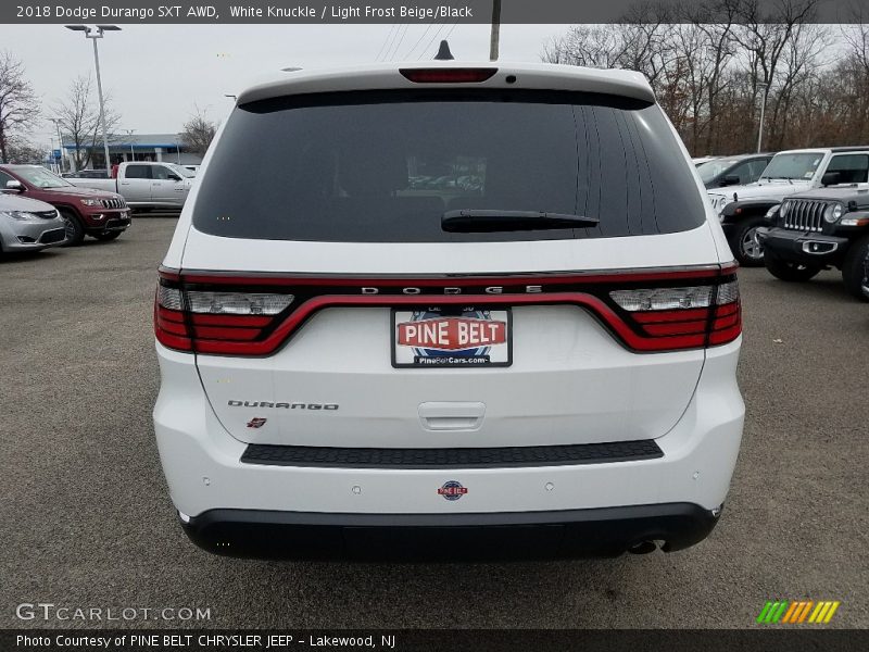 White Knuckle / Light Frost Beige/Black 2018 Dodge Durango SXT AWD