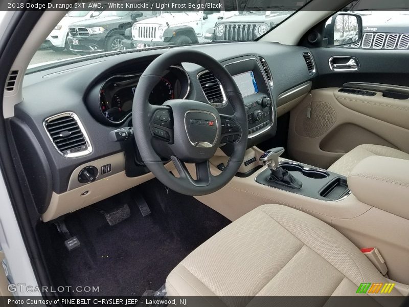 White Knuckle / Light Frost Beige/Black 2018 Dodge Durango SXT AWD