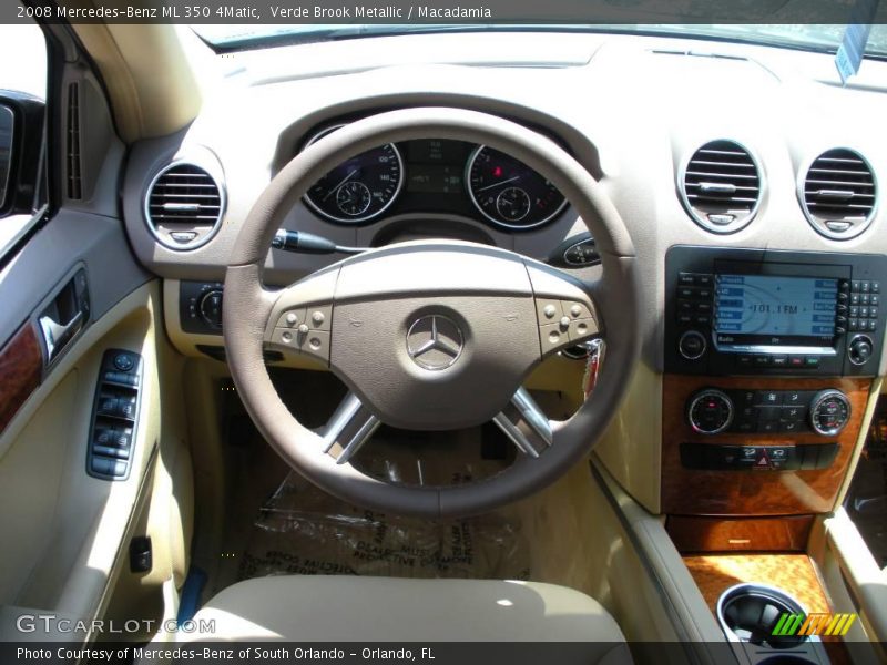 Verde Brook Metallic / Macadamia 2008 Mercedes-Benz ML 350 4Matic