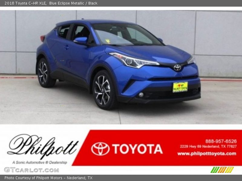 Blue Eclipse Metallic / Black 2018 Toyota C-HR XLE