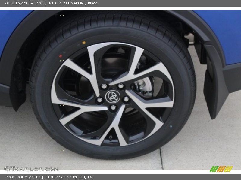 Blue Eclipse Metallic / Black 2018 Toyota C-HR XLE