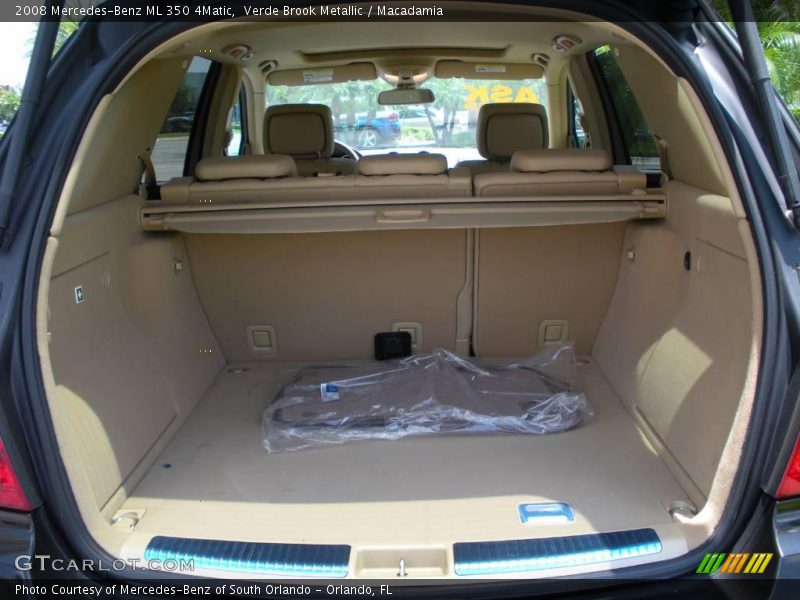 Verde Brook Metallic / Macadamia 2008 Mercedes-Benz ML 350 4Matic