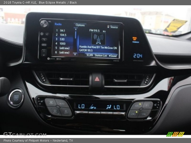Blue Eclipse Metallic / Black 2018 Toyota C-HR XLE