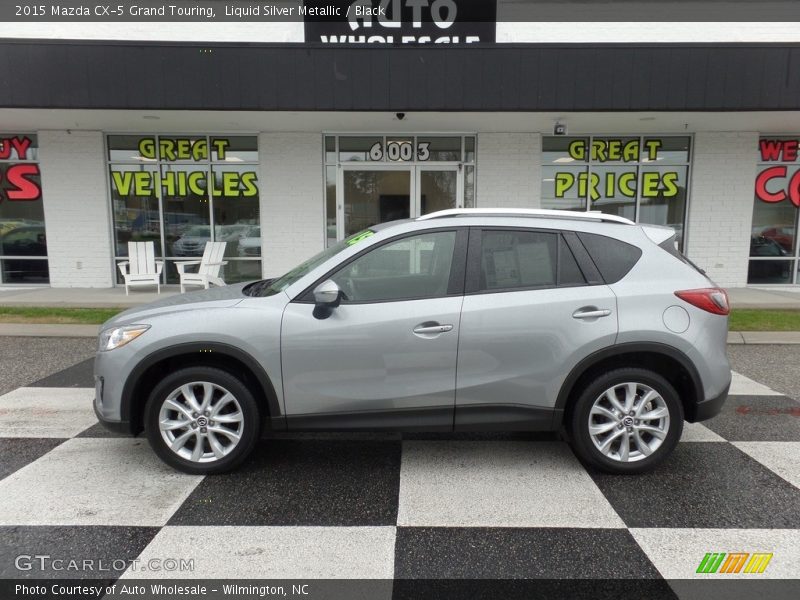 Liquid Silver Metallic / Black 2015 Mazda CX-5 Grand Touring