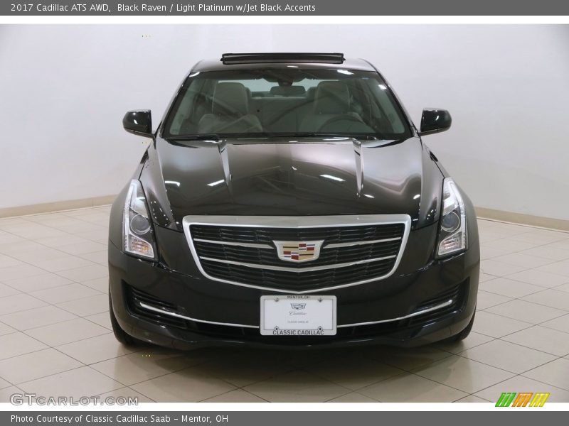 Black Raven / Light Platinum w/Jet Black Accents 2017 Cadillac ATS AWD