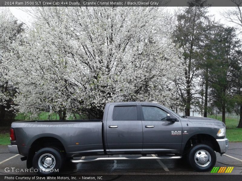 Granite Crystal Metallic / Black/Diesel Gray 2014 Ram 3500 SLT Crew Cab 4x4 Dually