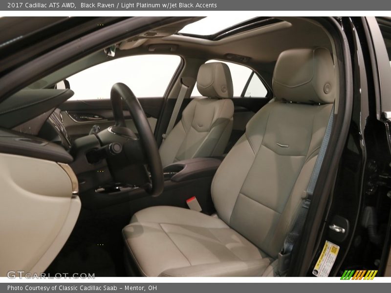 Black Raven / Light Platinum w/Jet Black Accents 2017 Cadillac ATS AWD