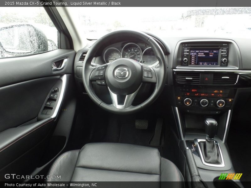 Liquid Silver Metallic / Black 2015 Mazda CX-5 Grand Touring