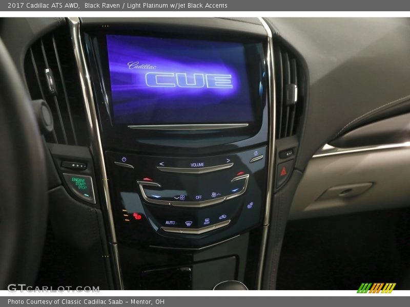 Black Raven / Light Platinum w/Jet Black Accents 2017 Cadillac ATS AWD