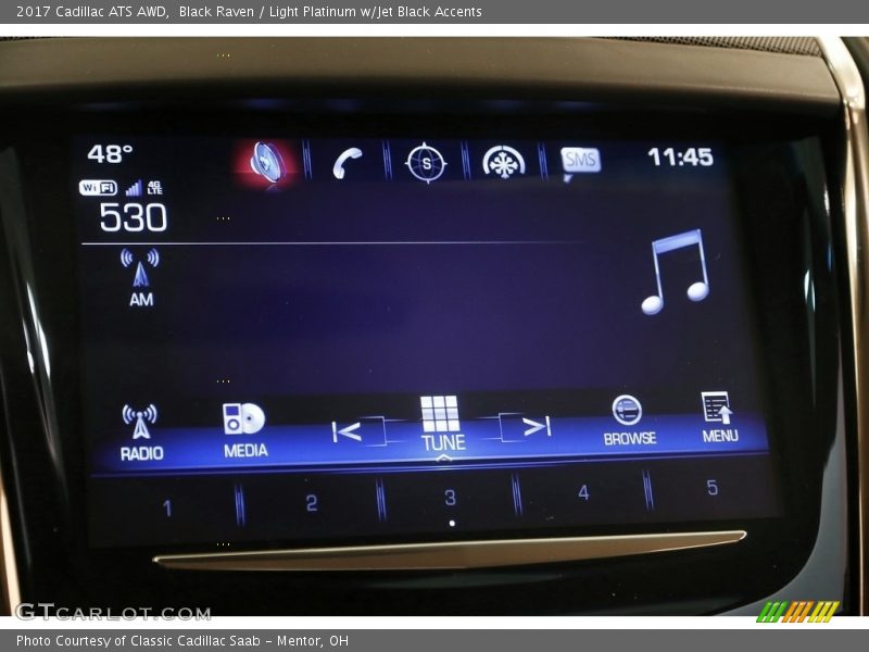 Black Raven / Light Platinum w/Jet Black Accents 2017 Cadillac ATS AWD