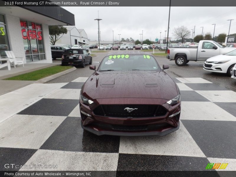Royal Crimson / Ebony 2018 Ford Mustang GT Premium Fastback