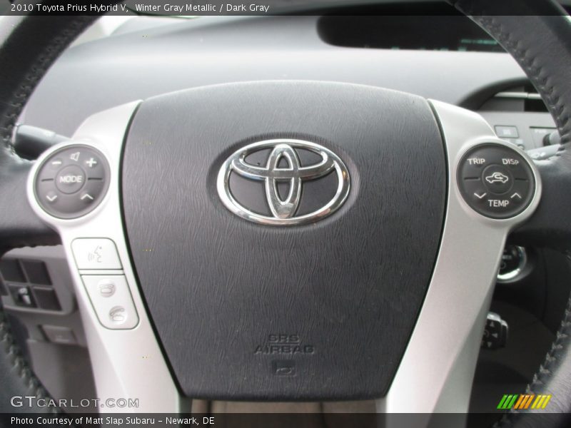 Winter Gray Metallic / Dark Gray 2010 Toyota Prius Hybrid V