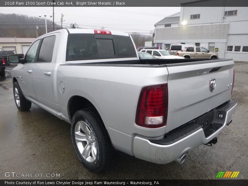 Bright Silver Metallic / Black 2018 Ram 1500 Sport Crew Cab 4x4