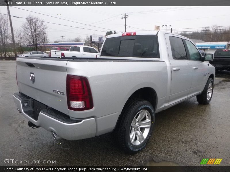 Bright Silver Metallic / Black 2018 Ram 1500 Sport Crew Cab 4x4
