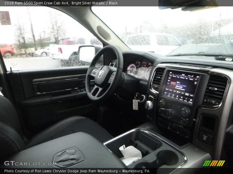 Bright Silver Metallic / Black 2018 Ram 1500 Sport Crew Cab 4x4