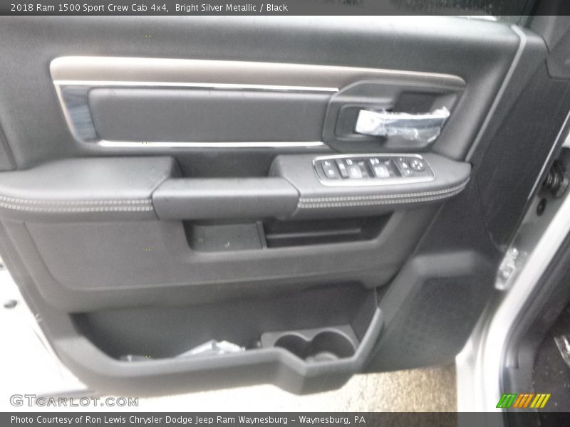 Bright Silver Metallic / Black 2018 Ram 1500 Sport Crew Cab 4x4