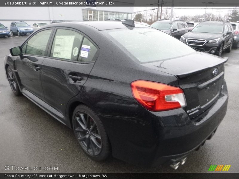 Crystal Black Silica / Carbon Black 2018 Subaru WRX Premium