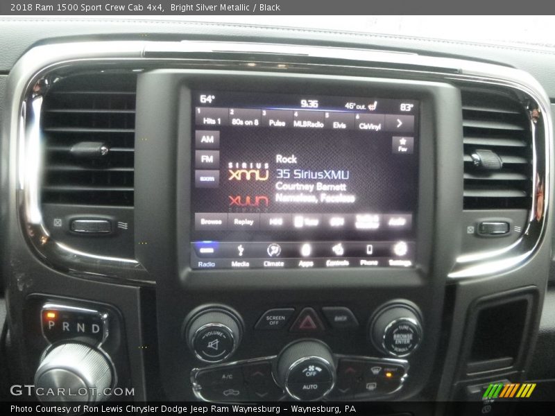 Bright Silver Metallic / Black 2018 Ram 1500 Sport Crew Cab 4x4