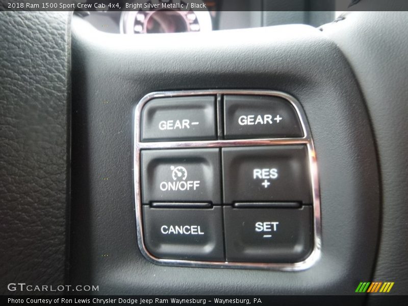 Bright Silver Metallic / Black 2018 Ram 1500 Sport Crew Cab 4x4