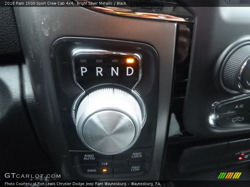 Bright Silver Metallic / Black 2018 Ram 1500 Sport Crew Cab 4x4