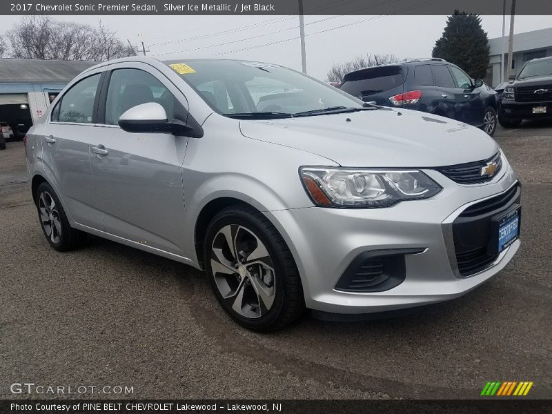 Silver Ice Metallic / Jet Black 2017 Chevrolet Sonic Premier Sedan