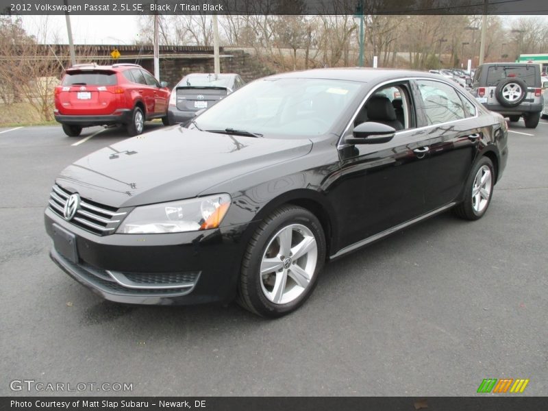 Black / Titan Black 2012 Volkswagen Passat 2.5L SE