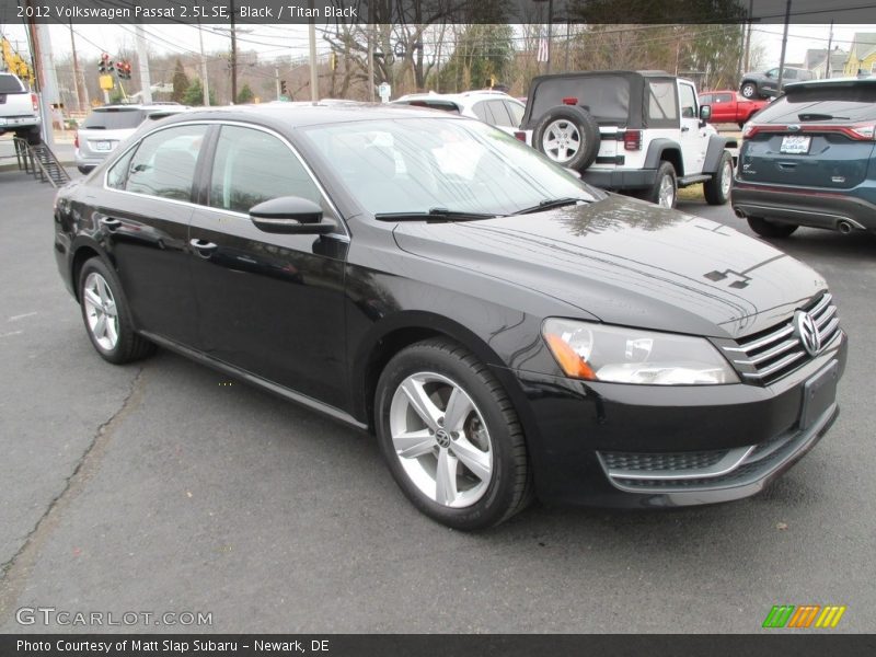 Black / Titan Black 2012 Volkswagen Passat 2.5L SE