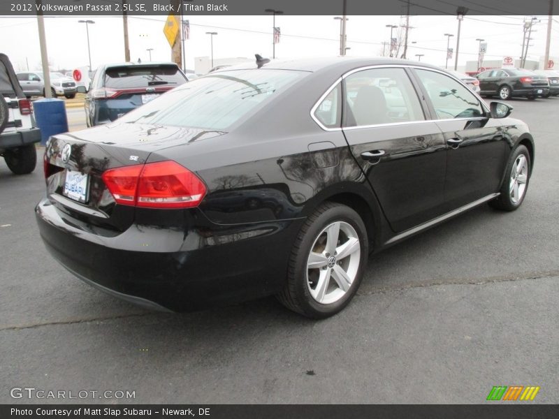 Black / Titan Black 2012 Volkswagen Passat 2.5L SE