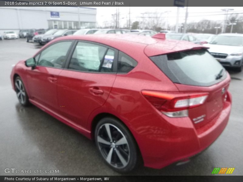 Lithium Red Pearl / Black 2018 Subaru Impreza 2.0i Sport 5-Door