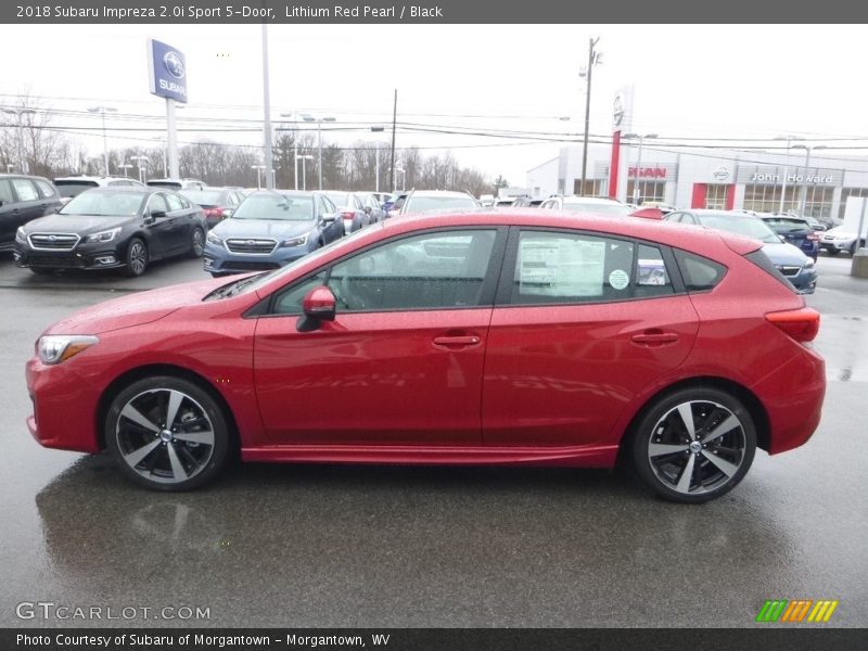 Lithium Red Pearl / Black 2018 Subaru Impreza 2.0i Sport 5-Door