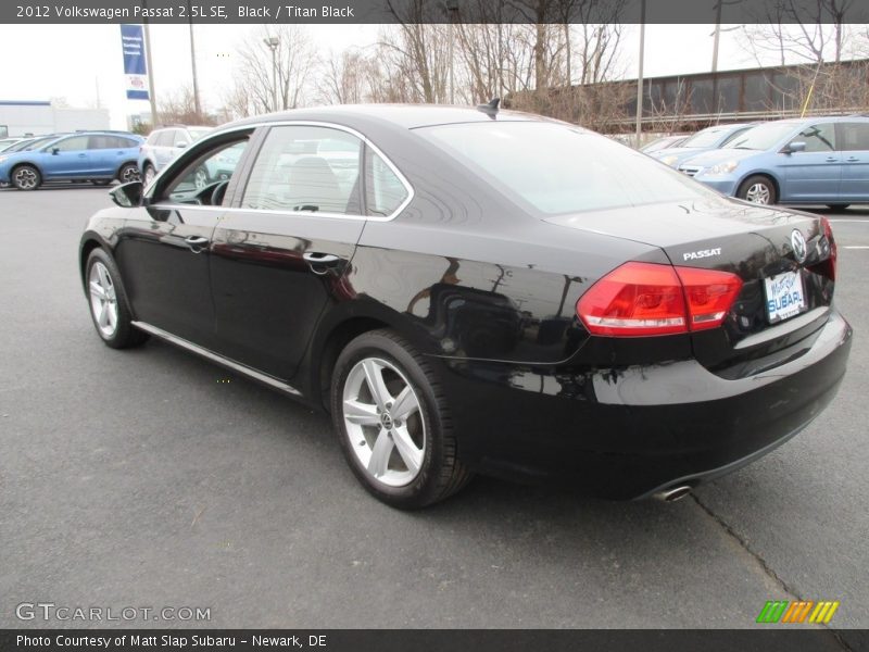 Black / Titan Black 2012 Volkswagen Passat 2.5L SE