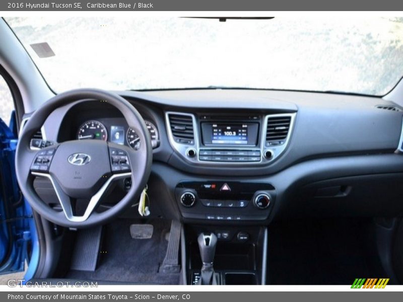 Caribbean Blue / Black 2016 Hyundai Tucson SE