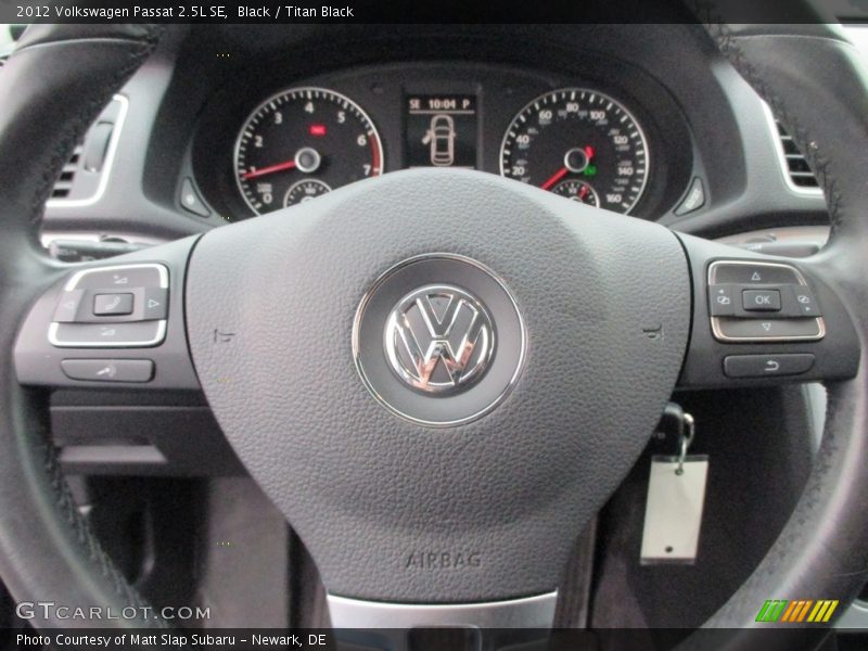 Black / Titan Black 2012 Volkswagen Passat 2.5L SE