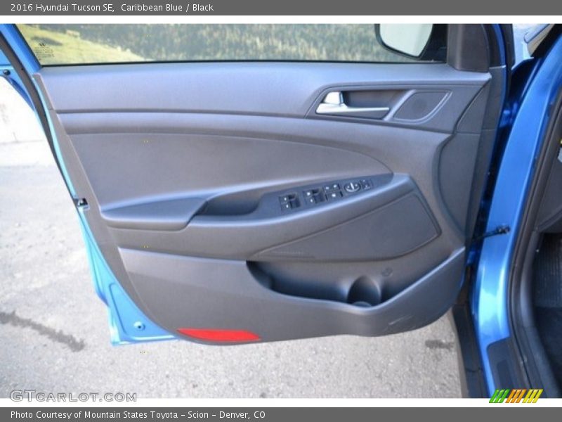 Caribbean Blue / Black 2016 Hyundai Tucson SE