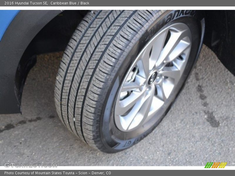 Caribbean Blue / Black 2016 Hyundai Tucson SE