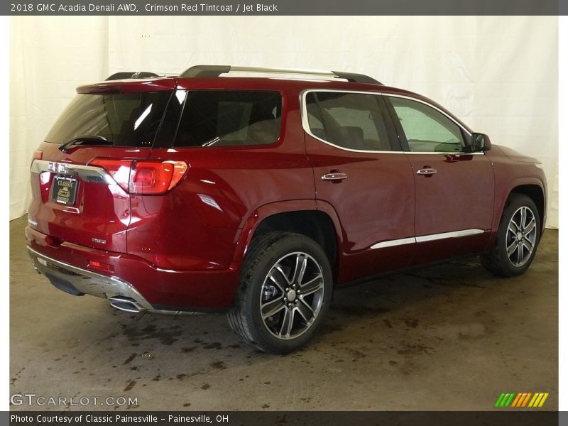 Crimson Red Tintcoat / Jet Black 2018 GMC Acadia Denali AWD