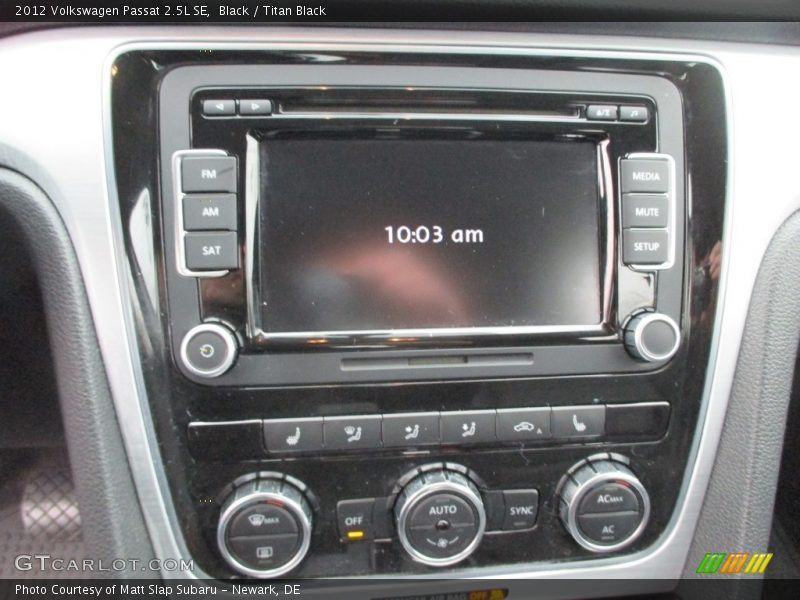 Black / Titan Black 2012 Volkswagen Passat 2.5L SE